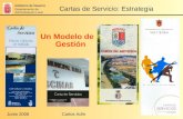 Cartas de Servicio: Estrategia Gobierno de Navarra Departamento de Administración Local Junio 2006Carlos Adín Un Modelo de Gestión.
