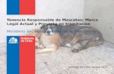 Tenencia Responsable de Mascotas: Marco Legal Actual y Proyecto en tramitación Ministerio Secretaría General de la Presidencia Santiago de Chile, agosto.