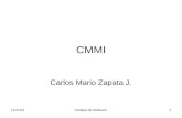 4/24/2015Calidad de Software1 CMMI Carlos Mario Zapata J.