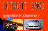 La feria del automóvil de Detroit es una de las mas importantes concentraciones de automóviles donde los fabricantes muestran sus últimos prototipos para.