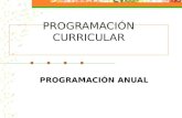 PROGRAMACIÓN CURRICULAR PROGRAMACIÓN ANUAL. Programación Anual Proyecto Curricular de Centro (PCC) Proyecto Educativo Institucional Diseño Curricular.