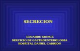 SECRECION EDUARDO MONGE SERVICIO DE GASTROENTEROLOGIA HOSPITAL DANIEL CARRION.