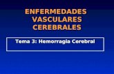 ENFERMEDADES VASCULARES CEREBRALES Tema 3: Hemorragia Cerebral.