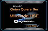 Click anywhere to start the presentation Quien Quiere Ser Bienvenido A Inicia Ahora Millonario HSE.