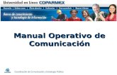 Coordinación de Comunicación y Estrategia Pública Manual Operativo de Comunicación.