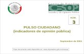 1 PULSO CIUDADANO (indicadores de opinión pública) Septiembre de 2004 3 NÚM. 3 Este documento está disponible en: .