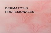 DERMATOSIS PROFESIONALES. Clasificación de las dermatosis profesionales Mecánicas (vibraciones, granulomas por cuerpos extraños, amianto, berilio, carbón,