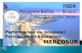 Participación de Uruguay : Formación en Educación MERCOSUR.