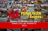 PERMISOS DE CIRCULACION DIRECCION DE TRANSITO 2011.