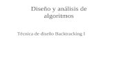 Diseño y análisis de algoritmos Técnica de diseño Backtracking I.