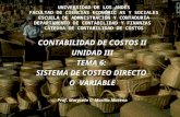 UNIVERSIDAD DE LOS ANDES FACULTAD DE CIENCIAS ECONÓMIC AS Y SOCIALES ESCUELA DE ADMNISTRACIÓN Y CONTADURÍA DEPARTAMENTO DE CONTABILIDAD Y FINANZAS CÁTEDRA.