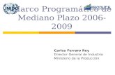 Marco Programático de Mediano Plazo 2006-2009 Carlos Ferraro Rey Director General de Industria Ministerio de la Producción.