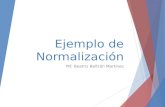 Ejemplo de Normalización MC Beatriz Beltrán Martínez.