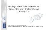 Manejo de la TBC latente en pacientes con tratamientos biológicos Dra. MªCarmen Nicolau Laparra. Servicio Medicina Interna. Hospital Virgen de los Lirios.