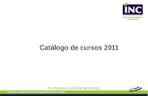 ¡Tu empresa en la mente del mundo! Catálogo de cursos 2011.