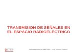 TRANSMISION DE SEÑALES EN EL ESPACIO RADIOELECTRICO TRANSMISION DE SEÑALES - Prof. Vicente Capitani.