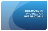 PROGRAMA DE PROTECCION RESPIRATORIA. Programa de Protección Respiratoria Siempre que en el lugar de trabajo se utilicen equipos de protección respiratoria.