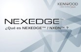 ¿Qué es NEXEDGE™ / NXDN™ ?. Nombre: Se deletrea: NEX-EDGE ™ Pronunciación: “néks·ej” Definición: Un Sistema Digital convencional y troncal en 12.5kHz.