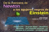 De la manzana de Newton Jorge Zuluaga Instituto de Física – U. de A. a los agujeros negros de Einstein Introducción – Un grave deseo – Remolinos invisibles.