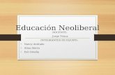 Educación Neoliberal DOCENTE: Jorge Trisca INTEGRANTES DE EQUIPO: Nancy Andrade Alma Sierra Esli Omaña.