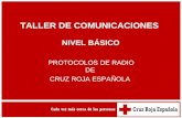 PROTOCOLOS DE RADIO DE CRUZ ROJA ESPAÑOLA TALLER DE COMUNICACIONES NIVEL BÁSICO.