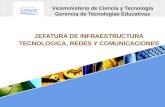 JEFATURA DE INFRAESTRUCTURA TECNOLOGICA, REDES Y COMUNICACIONES Viceministerio de Ciencia y Tecnología Gerencia de Tecnologías Educativas.