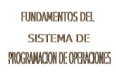 FUNDAMENTOS DEL SISTEMA DE PROGRAMACION DE OPERACIONES ASPECTOS GENERALES DE LA ADMINISTRACION ASPECTOS BASICOS DEL SISTEMA DE PROGRAMACION DE OPERACIONES.