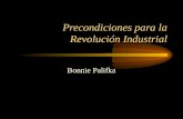 Precondiciones para la Revolución Industrial Bonnie Palifka.