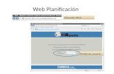 Web Planificación Sesión de usuario Dirección Web.