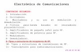 Electrónica de Comunicaciones ATE-UO EC RX 00 CONTENIDO RESUMIDO: 1- Introducción. 2- Osciladores. 3- Mezcladores y su uso en modulación y demodulación.