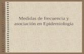 Medidas de frecuencia y asociación en Epidemiología.