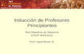 Inducción de Profesores Principiantes Red Maestros de Maestros CPEIP-MINEDUC Prof. Ingrid Boerr R.
