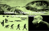 Unidad 3 : “Origen y evolución de los seres vivos”.