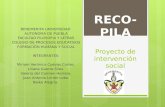 Proyecto de intervención social BENEMERITA UNIVERSIDAD AUTONOMA DE PUEBLA FACULTAD FILOSOFIA Y LETRAS COLEGIO DE PROCESOS EDUCATIVOS FORMACIÓN HUMANA Y.