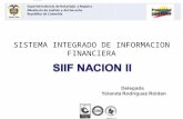 SISTEMA INTEGRADO DE INFORMACION FINANCIERA. Decreto 2674 Artículo 2°.)“El Sistema Integrado de Información Financiera SIIF Nación es una herramienta.