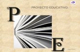 PROYECTO EDUCATIVO Amparo Martínez L.. El proyecto educativo es el documento institucional de la comunidad educativa que recoge los principios que fundamentan,