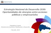 Ministerio de Economía, Planificación y Desarrollo Estrategia Nacional de Desarrollo 2030: Oportunidades de sinergias entre acciones públicas y empresariales.