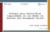 Jack Burga Carmona Julio, 2010 Enfoque para Desarrollar Capacidades en las Redes en Gestión del Desempeño Social.