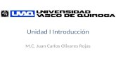 Unidad I Introducción M.C. Juan Carlos Olivares Rojas.