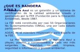 ¿QUÉ ES BANDERA AZUL? Bandera Azul es un galardón y un sistema de certificación de la calidad ambiental creado y gestionado por la FEE (Fundación para.