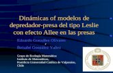 1 Dinámicas of modelos de depredador-presa del tipo Leslie con efecto Allee en las presas Grupo de Ecología Matemática Instituto de Matemáticas, Pontificia.