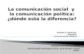 Andrea Cristancho Magíster Comunicación Política Maestría en Ciencia Política Universidad Centroamericana José Simeón Cañas, (UCA)