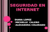 DIANA LOPEZ MICHELLE CALERO ALEXANDRA COLORADO. 1. Concepto de Seguridad en internet 2. ¿Cómo garantizar la seguridad en internet? 3. La seguridad en.