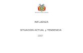 Ministerio de Salud y Deportes INFLUENZA SITUACION ACTUAL y TENDENCIA 2007.