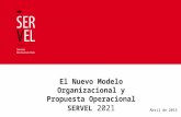 El Nuevo Modelo Organizacional y Propuesta Operacional SERVEL 2021 Abril de 2015.