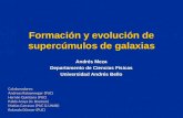 Formación y evolución de supercúmulos de galaxias Andrés Meza Departamento de Ciencias Físicas Universidad Andrés Bello Colaboradores: Andreas Reisenneger.