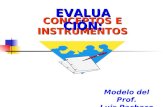 CONCEPTOS E INSTRUMENTOS EVALUACIÓN: Modelo del Prof. Luis Pacheco Araujo.
