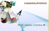 CUADRILÁTEROS Prof. Isaías Correa M.. Clasificar Cuadriláteros. Identificar las propiedades de los paralelógramos. Aplicar las propiedades de los paralelógramos.