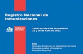 Registro Nacional de Inmunizaciones DEIS Unidad de Producci³n de Estad­sticas de Salud Unidad de Anlisis y Estndares Unidad de Proyectos Taller Nacional