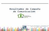 Resultados de Campaña de Comunicación Dirección de Investigación y Estrategias de Mercado Reporte de Campañas de Comunicación Abril 2015.